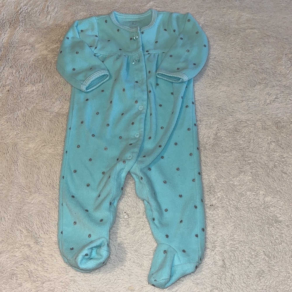 (2 for $10) carters fuzzy footie/ sleeper